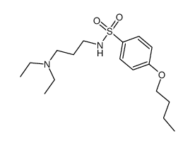 4-Butoxy-N-(3-diethylamino-propyl)-benzenesulfonamide Structure