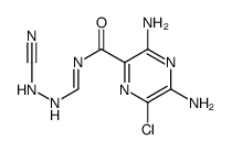 3,5-diamino-6-chloro-N-[(2-cyanohydrazinyl)methylidene]pyrazine-2-carboxamide结构式