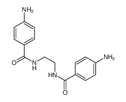 4-amino-N-[2-[(4-aminobenzoyl)amino]ethyl]benzamide Structure