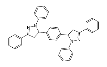 3-[4-(2,5-diphenyl-3,4-dihydropyrazol-3-yl)phenyl]-2,5-diphenyl-3,4-dihydropyrazole Structure