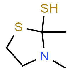 2-Thiazolidinethiol,2,3-dimethyl-(9CI) Structure