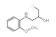 1-chloro-3-[(2-methoxyphenyl)amino]propan-2-ol Structure