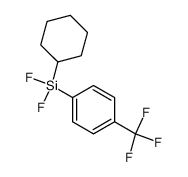 (cyclohexyl)(difluoro)[4-(trifluoromethyl)phenyl]silane结构式