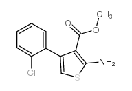 2-氨基-4-(2-氯苯基)噻吩-3-羧酸甲酯结构式