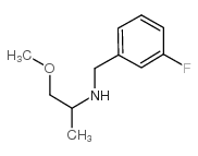 (3-FLUORO-BENZYL)-(2-METHOXY-1-METHYL-ETHYL)-AMINE Structure