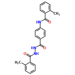 2-Methyl-N-(4-{[2-(2-methylbenzoyl)hydrazino]carbonyl}phenyl)benzamide结构式