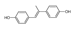 Phenol, 4,4'-[(1E)-1-Methyl-1,2-ethenediyl]bis- structure