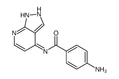 Benzamide, 4-amino-N-1H-pyrazolo[3,4-b]pyridin-4-yl- (9CI) Structure