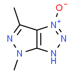 Pyrazolo[3,4-d]-1,2,3-triazole, 3,4-dihydro-4,6-dimethyl-, 1-oxide (9CI)结构式