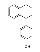 4-(1,2,3,4-tetrahydronaphthalen-1-yl)phenol结构式