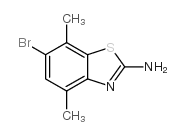 2-BENZOTHIAZOLAMINE, 6-BROMO-4,7-DIMETHYL-结构式