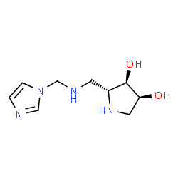 3,4-Pyrrolidinediol, 2-[[(1H-imidazol-1-ylmethyl)amino]methyl]-, (2R,3R,4S)- (9CI) Structure
