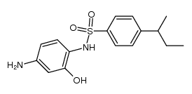 N-(4-amino-2-hydroxyphenyl)-4-(sec-butyl)benzenesulfonamide结构式