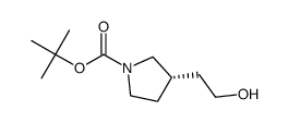 t-butyl (3S)-3-(2-hydroxyethyl)pyrrolidine-1-carboxylate structure