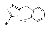 5-[(2-methylphenyl)methyl]-1,3,4-thiadiazol-2-amine Structure