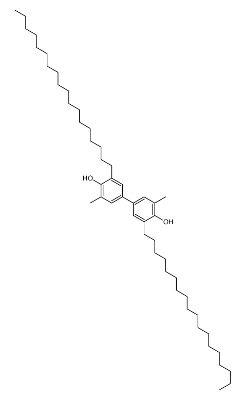 4-(4-hydroxy-3-methyl-5-octadecylphenyl)-2-methyl-6-octadecylphenol结构式