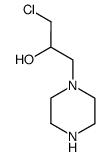 N-(3-chloro-2-hydroxypropyl)piperazine structure