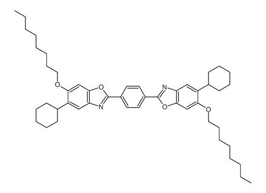 5-cyclohexyl-2-[4-(5-cyclohexyl-6-octoxy-1,3-benzoxazol-2-yl)phenyl]-6-octoxy-1,3-benzoxazole Structure