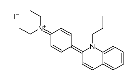 N,N-diethyl-4-(1-propylquinolin-1-ium-2-yl)aniline,iodide结构式