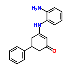 3-((2-Aminophenyl)amino)-5-phenylcyclohex-2-en-1-one Structure