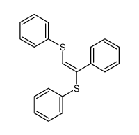 (E)-(1-phenylethene-1,2-diyl)bis(phenylsulfane) Structure