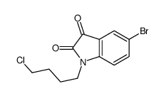 5-bromo-1-(4-chlorobutyl)indole-2,3-dione Structure