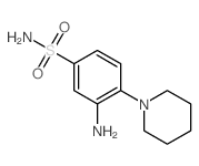 3-amino-4-(1-piperidyl)benzenesulfonamide结构式