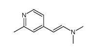 N,N-dimethyl-2-(2-methyl-4-pyridyl)ethenamine Structure