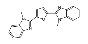 2,2'-(2,5-furandiyl)bis[1-methyl-1H-benzimidazole Structure