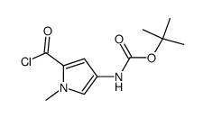 (5-chlorocarbonyl-1-methyl-1H-pyrrol-3-yl)-carbamic acid tert-butyl ester Structure