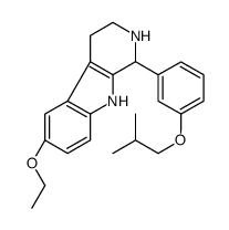 6-ethoxy-1-[3-(2-methylpropoxy)phenyl]-2,3,4,9-tetrahydro-1H-pyrido[3,4-b]indole结构式