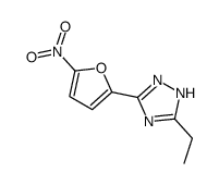 5-ethyl-3-(5-nitrofuran-2-yl)-1H-1,2,4-triazole结构式