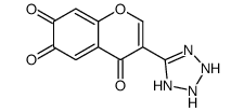 3-(2,3-dihydro-1H-tetrazol-5-yl)chromene-4,6,7-trione Structure