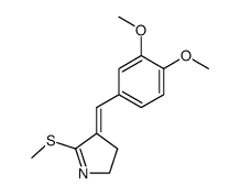 2-Methylthio-3-veratryliden-1-pyrrolin结构式