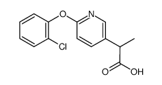 2-[6-(2-chloro-phenoxy)-pyridin-3-yl]-propionic acid Structure