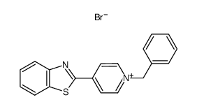 4-benzothiazol-2-yl-1-benzyl-pyridinium, bromide结构式