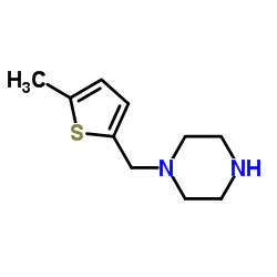 1-[(5-Methyl-2-thienyl)methyl]piperazine结构式