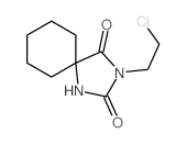 3-(2-chloroethyl)-1,3-diazaspiro[4.5]decane-2,4-dione结构式