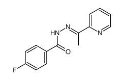 4-fluoro-N-[(Z)-1-pyridin-2-ylethylideneamino]benzamide Structure