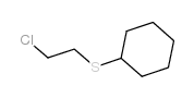 2-chloroethyl cyclohexyl sulphide Structure