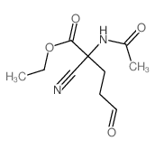 ethyl 2-acetamido-2-cyano-5-oxo-pentanoate结构式