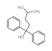 Benzenemethanol, a-(4-methylpentyl)-a-phenyl- (9CI) structure