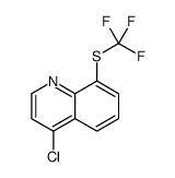 4-chloro-8-(trifluoromethylsulfanyl)quinoline Structure