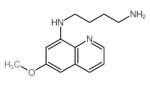 1,4-Butanediamine,N1-(6-methoxy-8-quinolinyl)- Structure