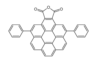 4,11-diphenyl-coronene-1,2-dicarboxylic acid anhydride Structure