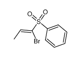 (Z)-1-bromo-1-phenylsulphonylprop-1-ene结构式