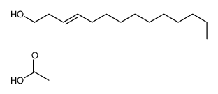 acetic acid,tetradec-3-en-1-ol结构式