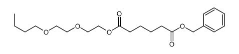 6-O-benzyl 1-O-[2-(2-butoxyethoxy)ethyl] hexanedioate Structure