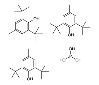 2,6-ditert-butyl-4-methylphenol,phosphorous acid Structure