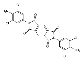 2,6-bis(4-amino-3,5-dichlorophenyl)pyrrolo[3,4-f]isoindole-1,3,5,7-tetrone Structure